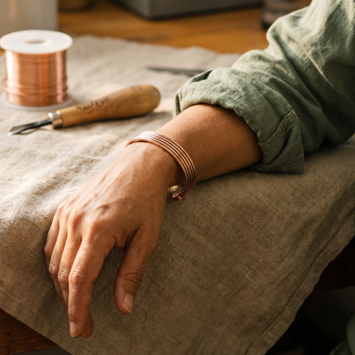Cobre y Alma Pulsera de Cobre Copper Ridge