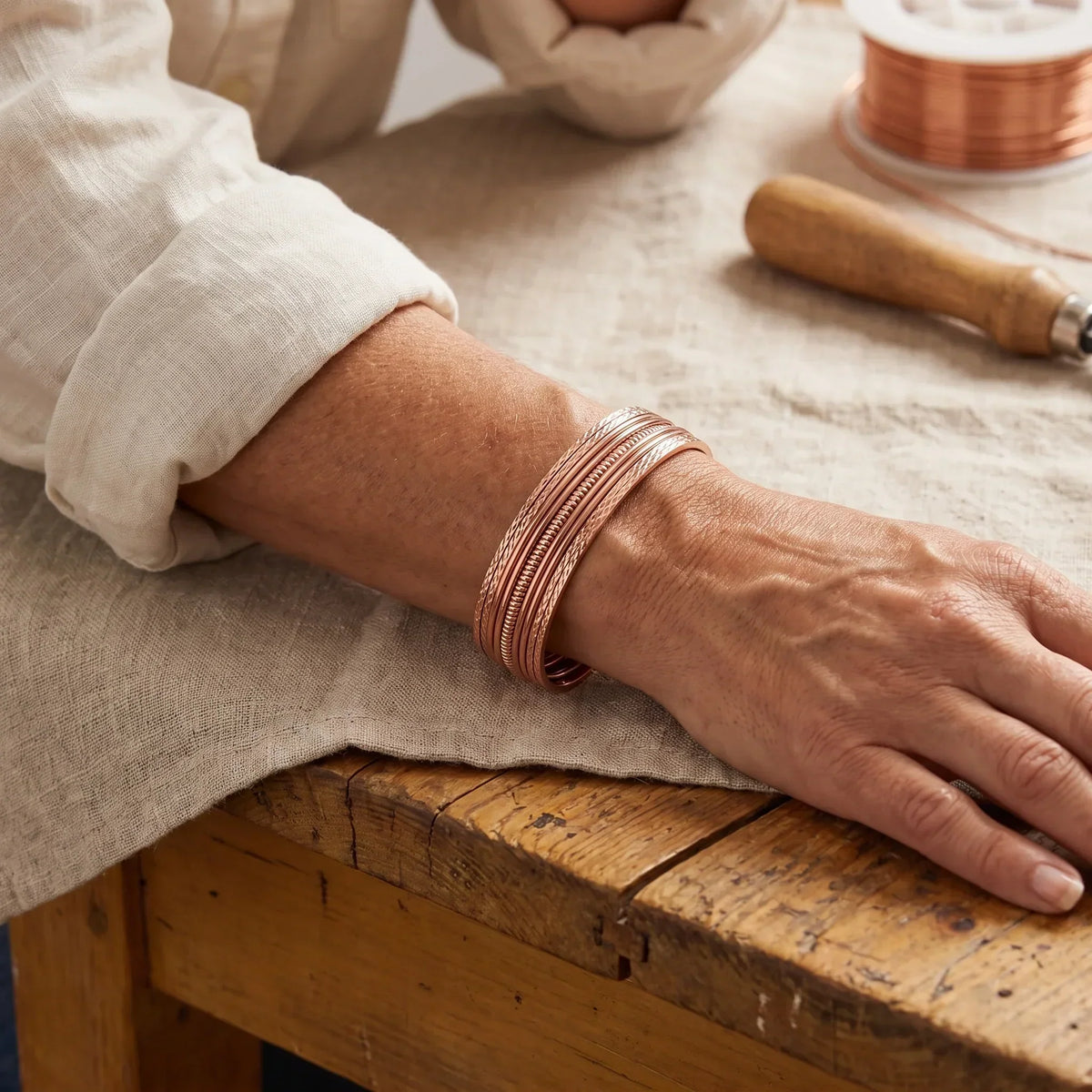 Cobre y Alma Pulsera de Cobre Copper Bracken