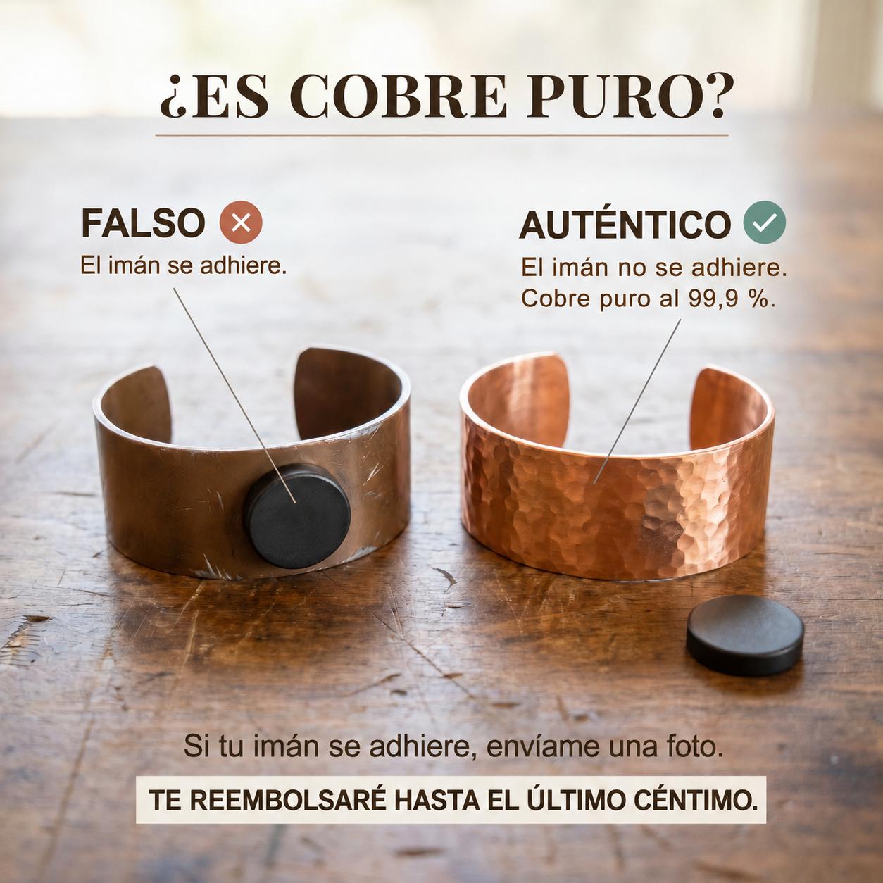 Cobre y Alma Anillo de Cobre Alma Raíz