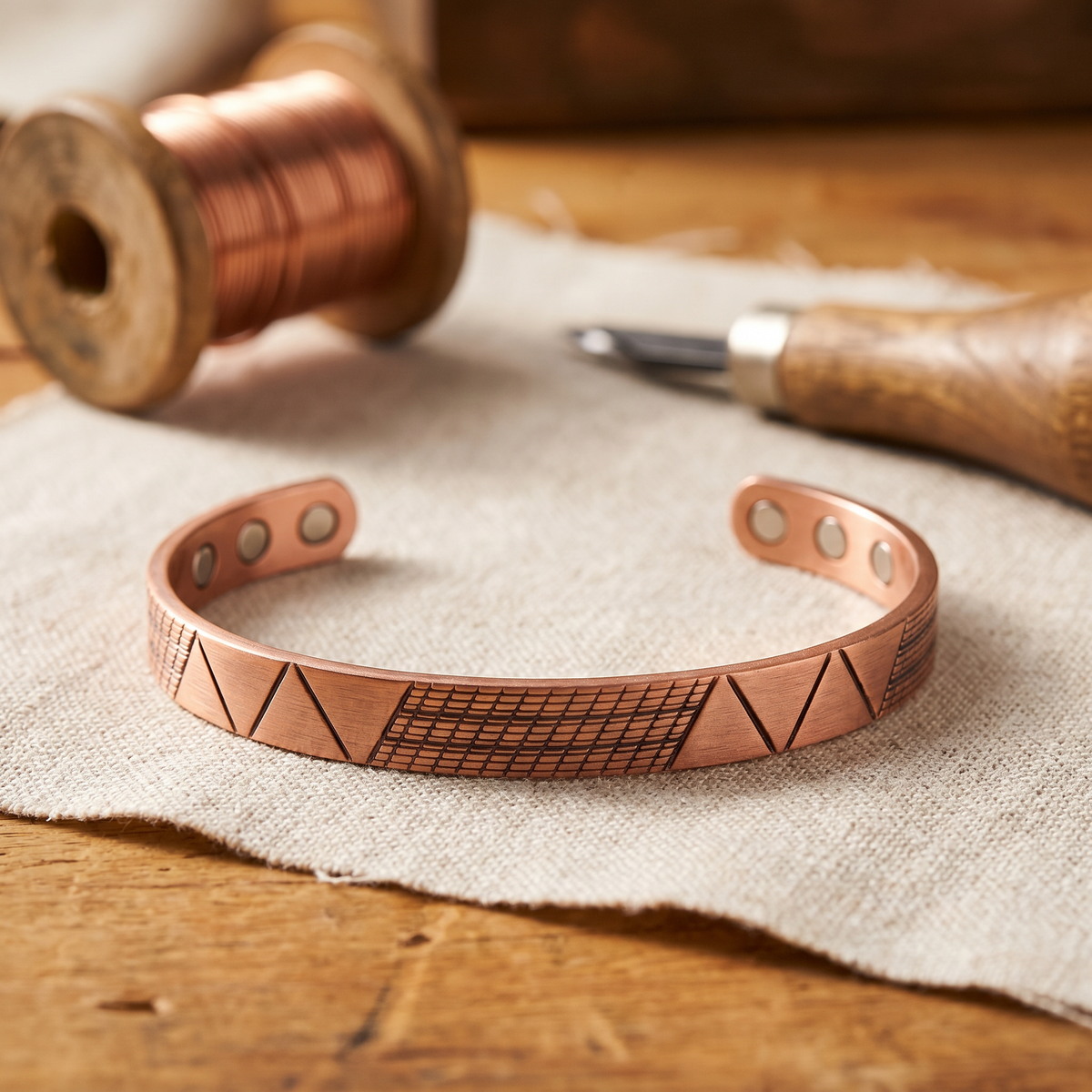 Cobre y Alma Pulsera de Cobre Soul Crest