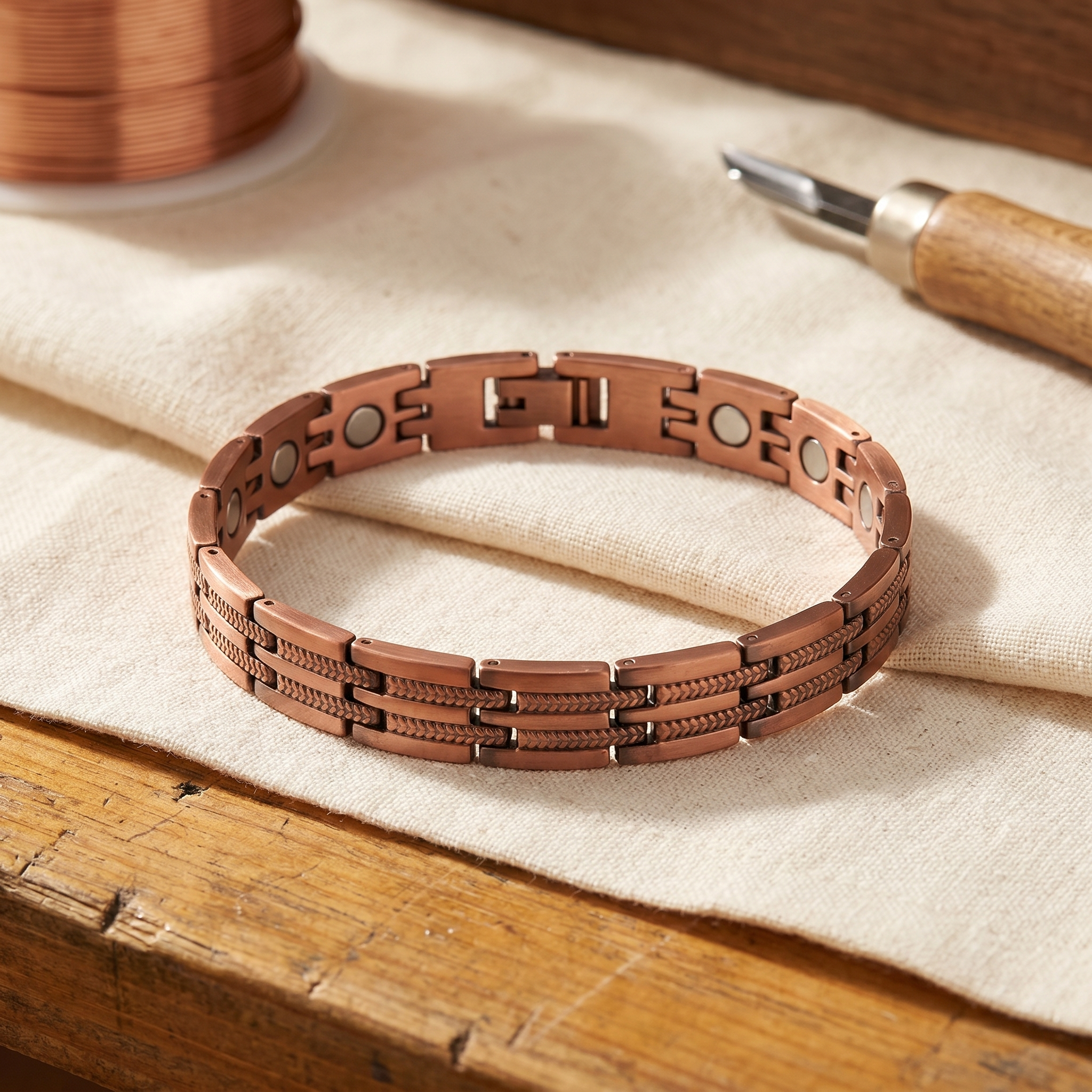 Cobre y Alma Pulsera de Cobre Copper Soul Pike para Hombre
