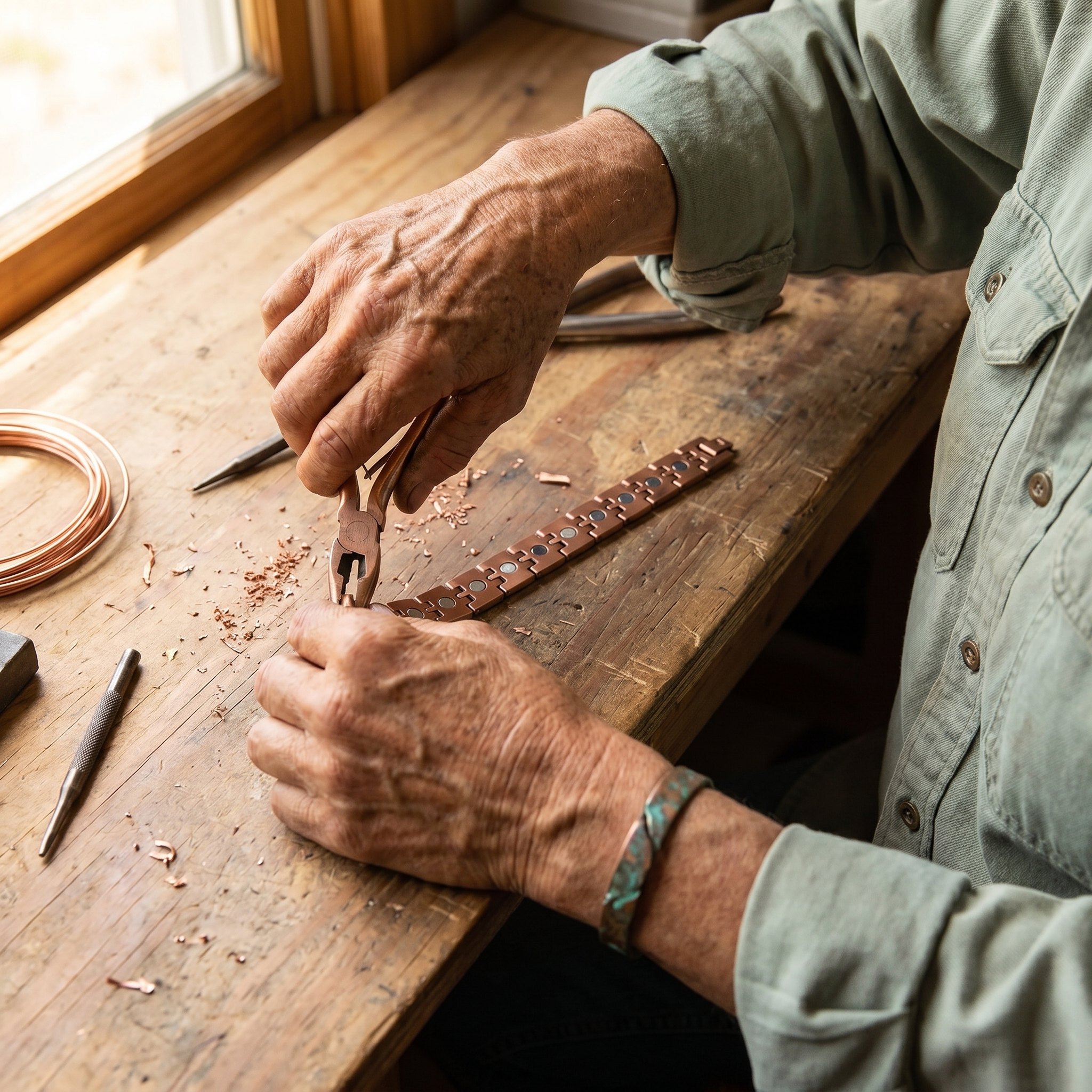 Cobre y Alma Pulsera de Cobre Copper Soul Pike para Hombre