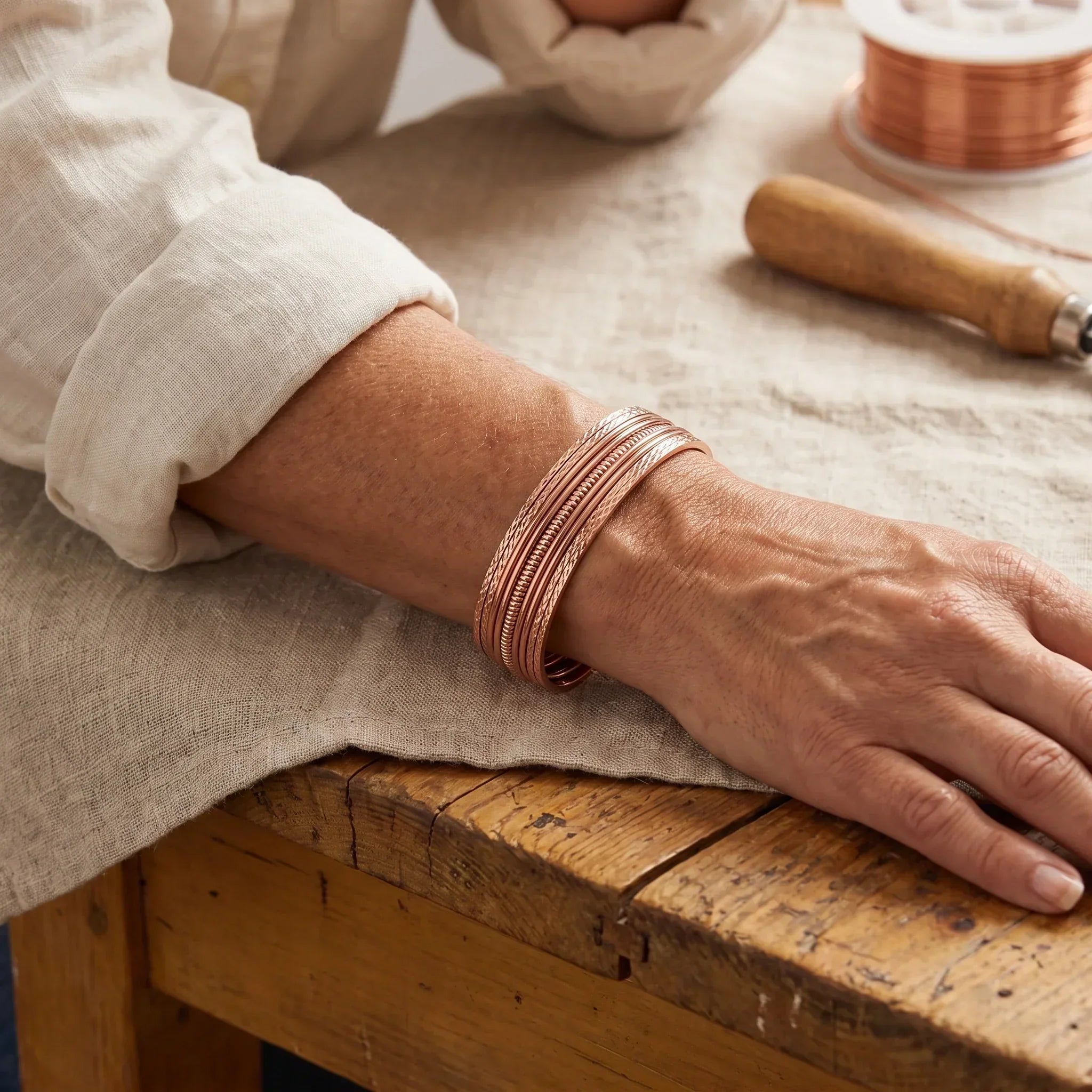 Cobre y Alma Pulsera de Cobre Copper Bracken