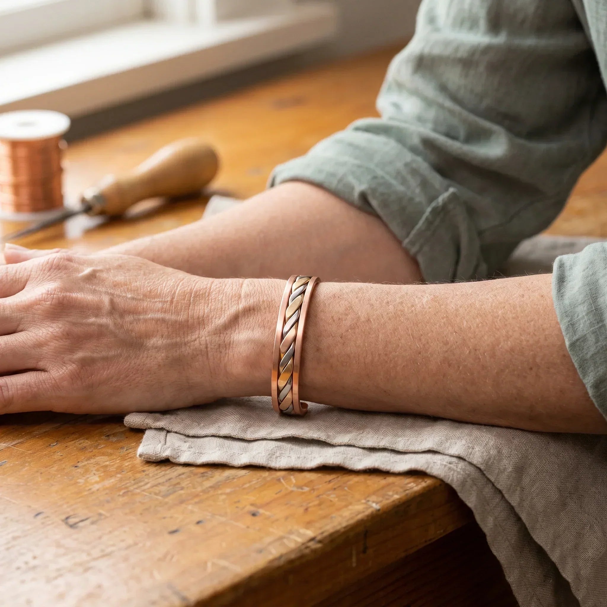 Cobre y Alma  Pulsera de Cobre Alma Bud